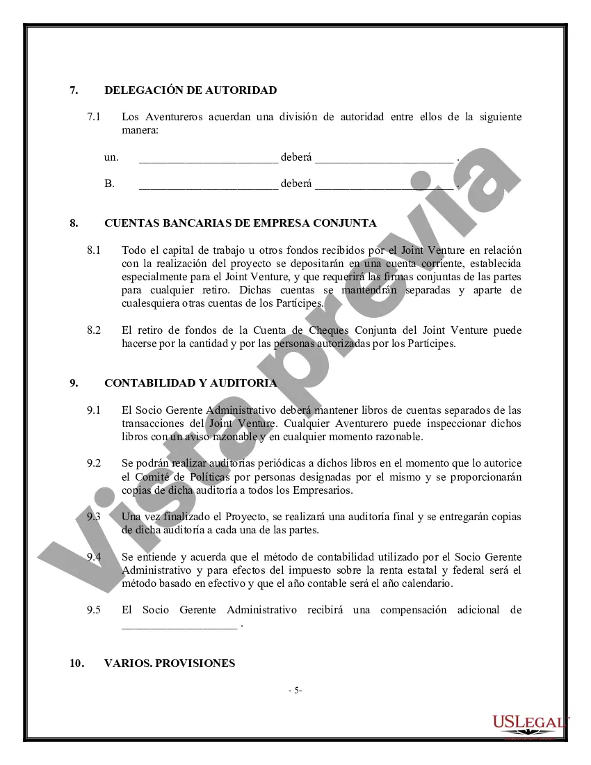 Preview Acuerdo de empresa conjunta