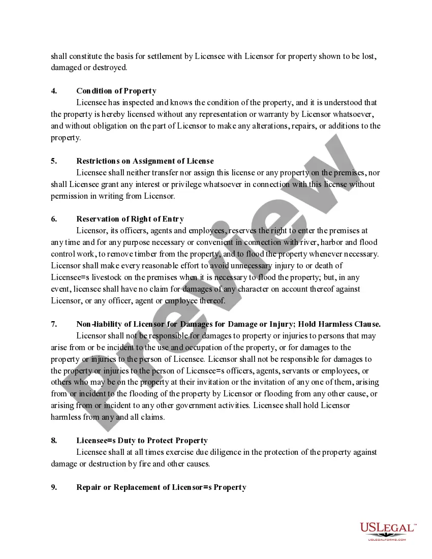 Get License Agreement for Grazing on Private Lands Preview License Agreement for Grazing on Private Lands