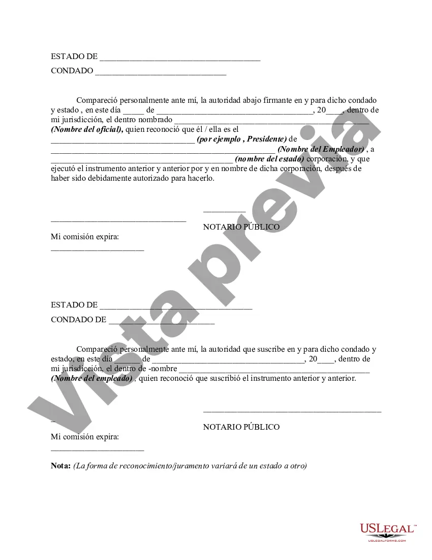 Preview Liberación por parte del empleado de las reclamaciones contra el empleador relacionadas con la terminación del empleo, incluida la liberación de beneficios para empleados y planes y fondos de pensiones