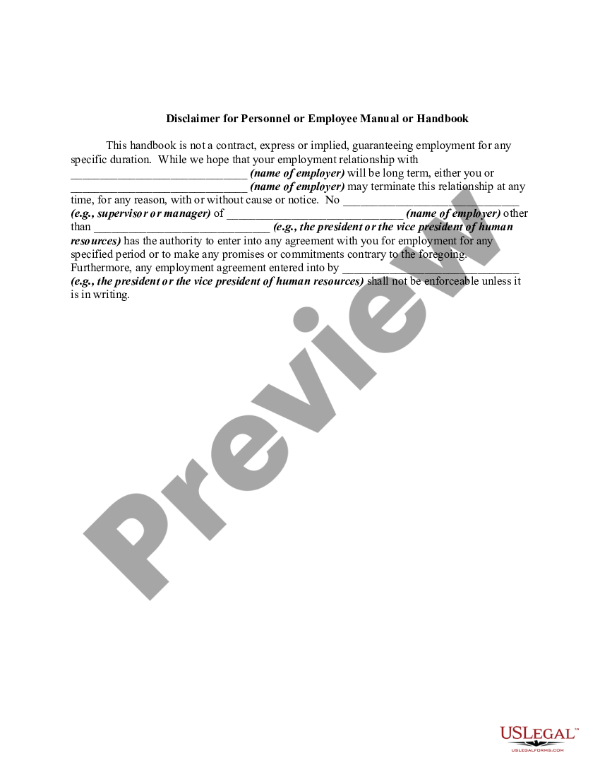 Employee Handbook For Walmart US Legal Forms