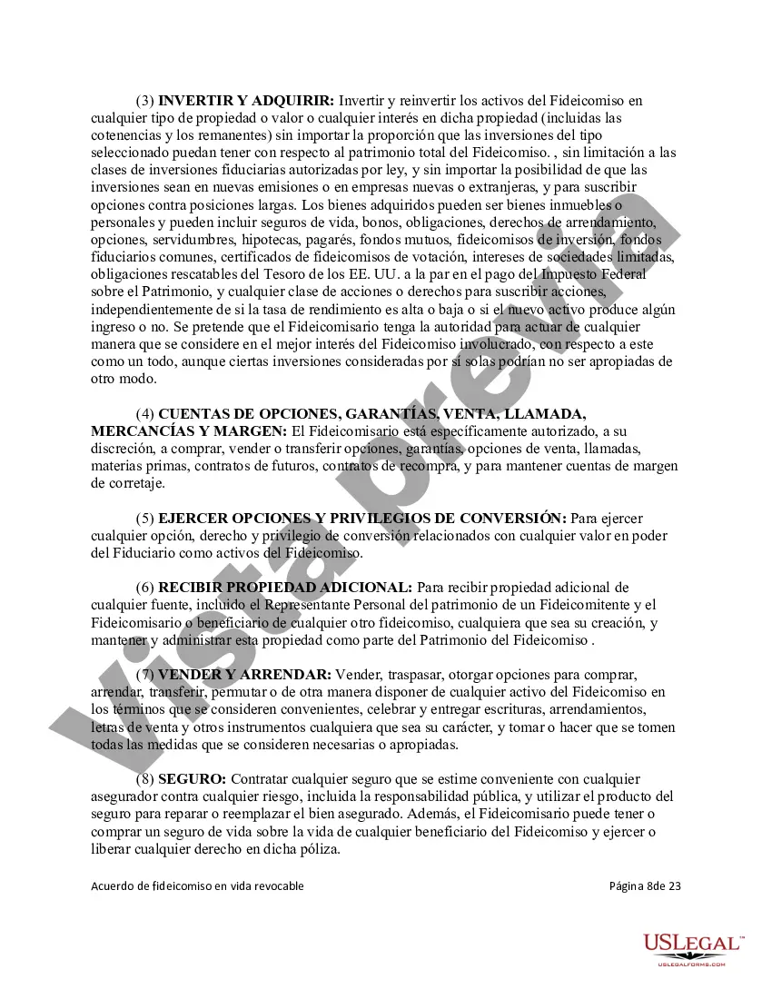 Preview Fideicomiso revocable en vida para menores