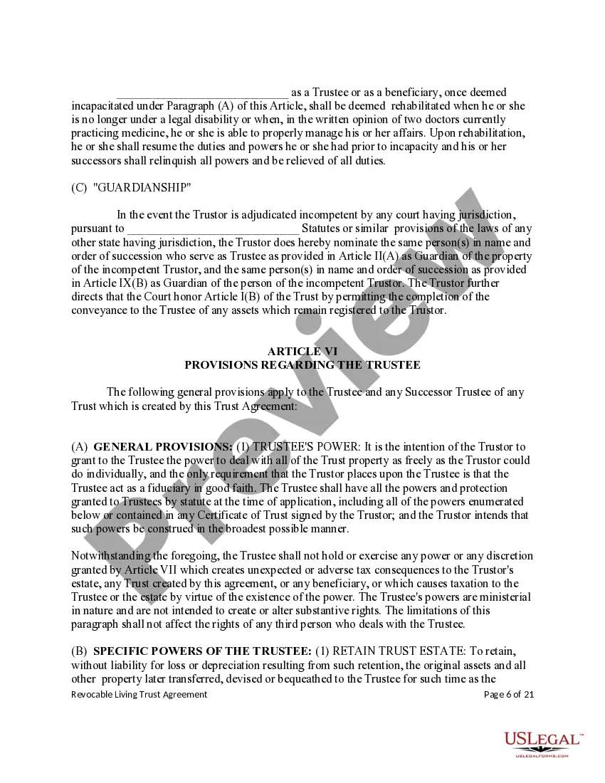 Get Revocable Living Trust for Pets Preview Revocable Living Trust for Pets