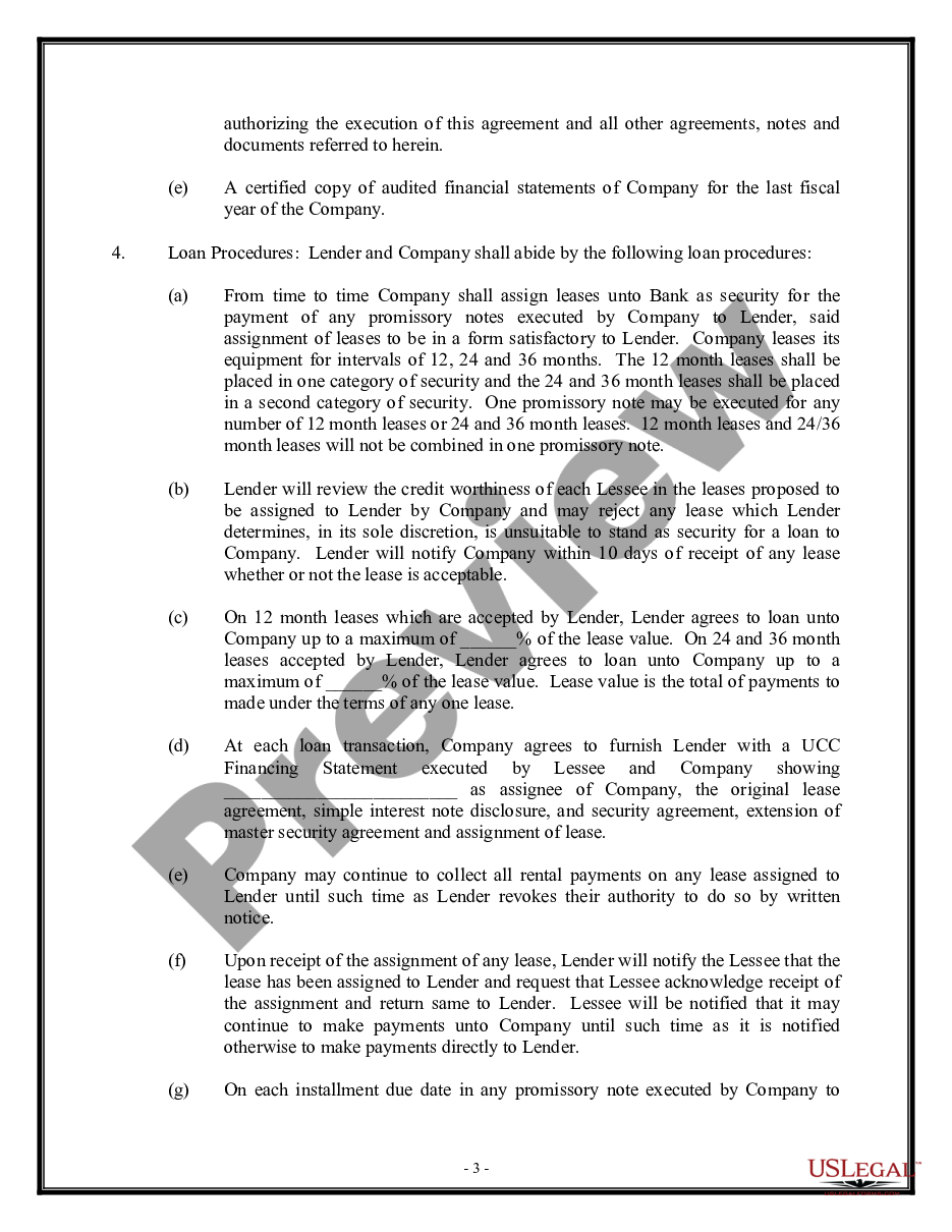 page 2 Loan Agreement - Long Form preview