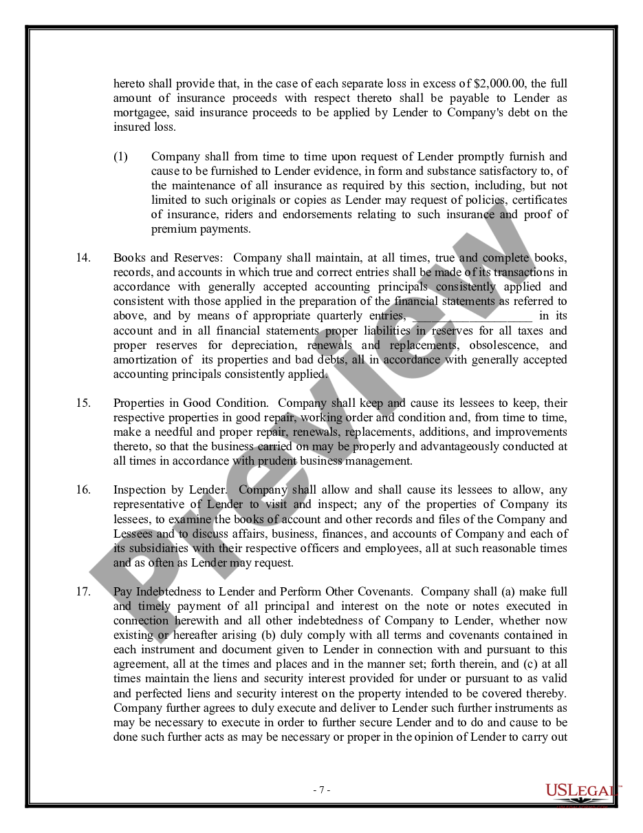 page 6 Loan Agreement - Long Form preview