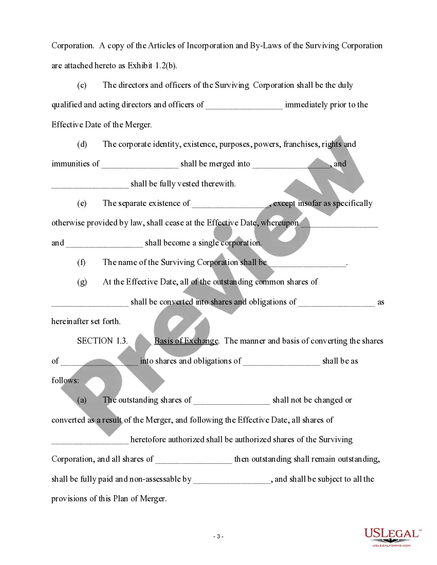 Get Merger Agreement Preview Merger Agreement