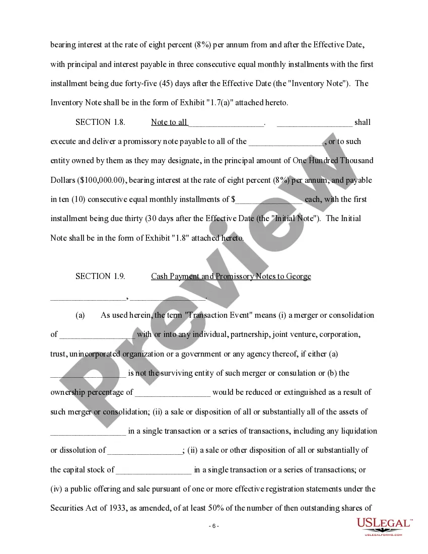 Get Merger Agreement Preview Merger Agreement