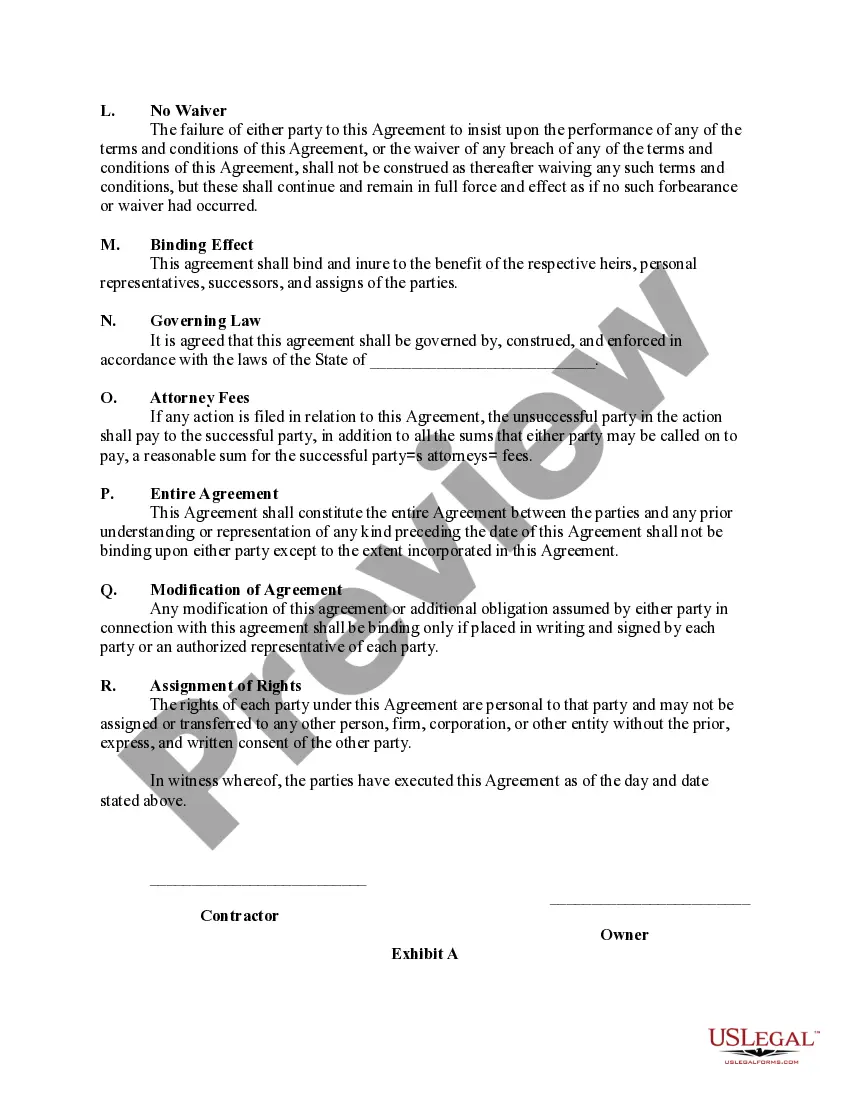 Preview Agreement for Prepaid Repair Services for Residential Property