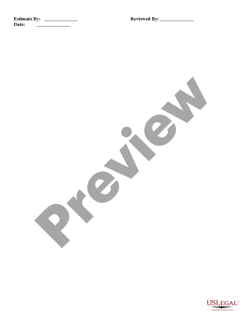 Get Construction Cost Estimate Sheet Preview Construction Cost Estimate Sheet