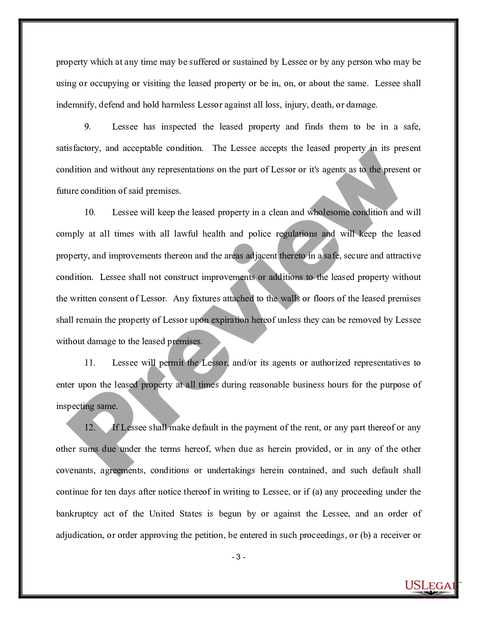 page 2 Office Space Lease Agreement preview