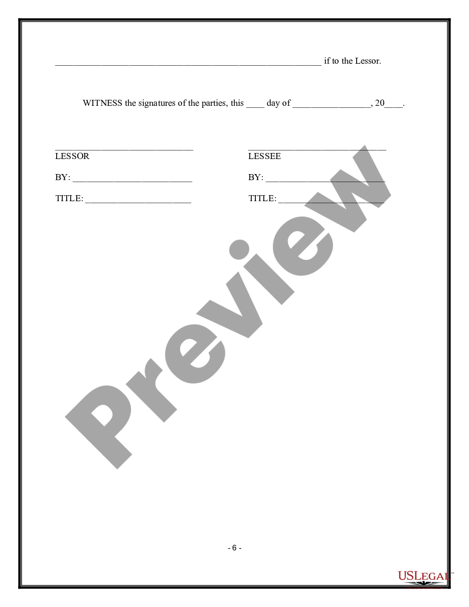 page 5 Office Space Lease Agreement preview