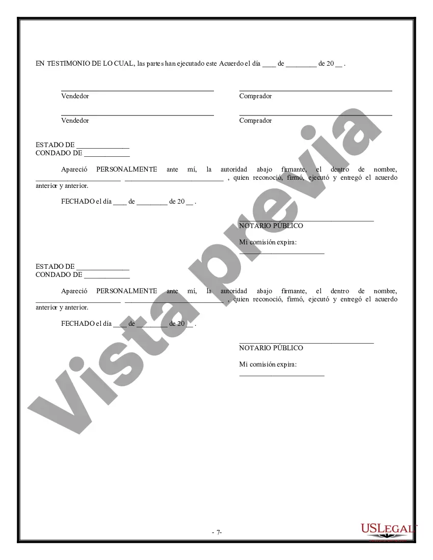 Preview Opción de Compra y Venta de Bienes Raíces - Vivienda Residencial