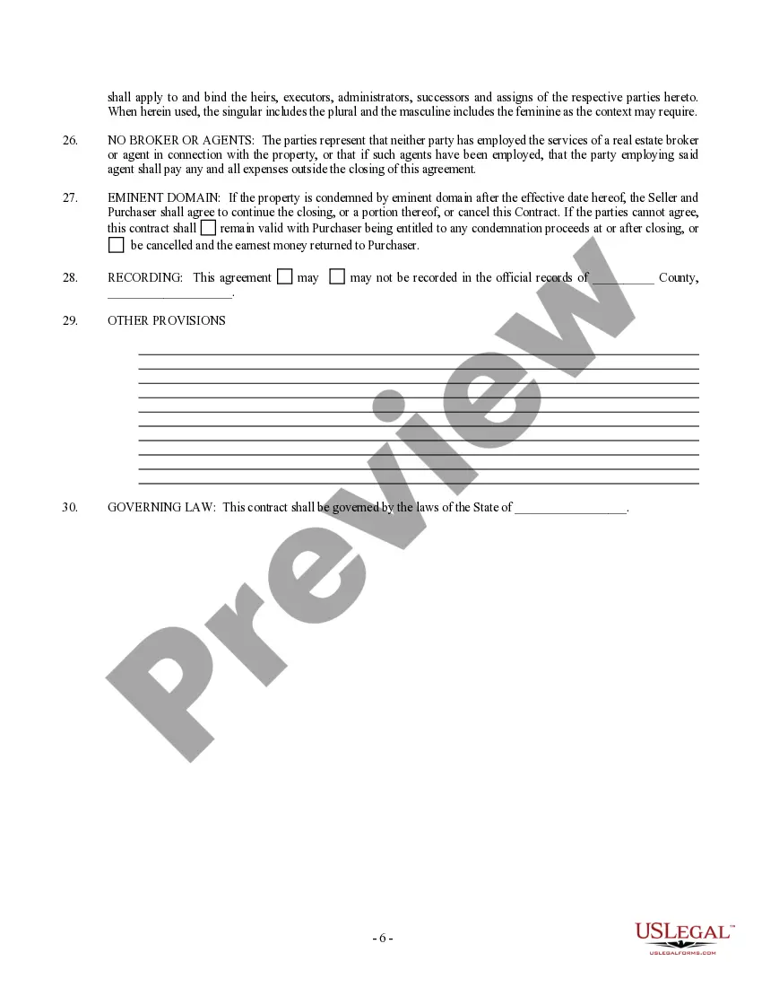 Get Option For the Sale and Purchase of Real Estate - Residential Home Preview Option For the Sale and Purchase of Real Estate - Residential Home