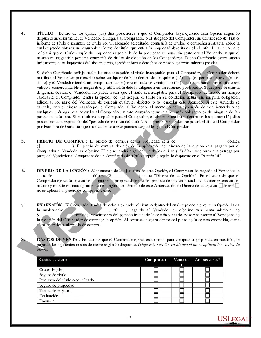 Preview Opción De Compra Y Venta De Bienes Raíces - Edificio Comercial