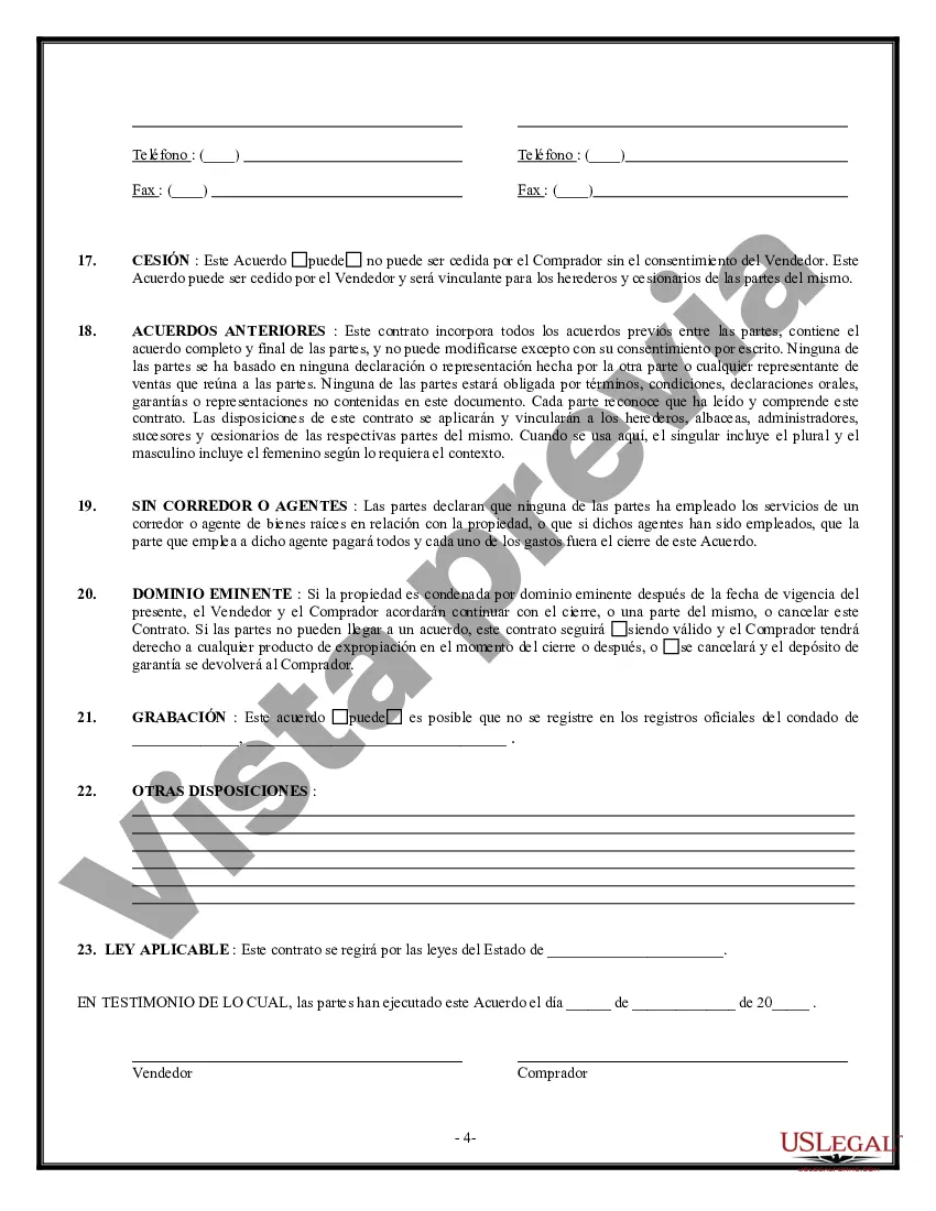 Preview Opción De Compra Y Venta De Bienes Raíces - Edificio Comercial