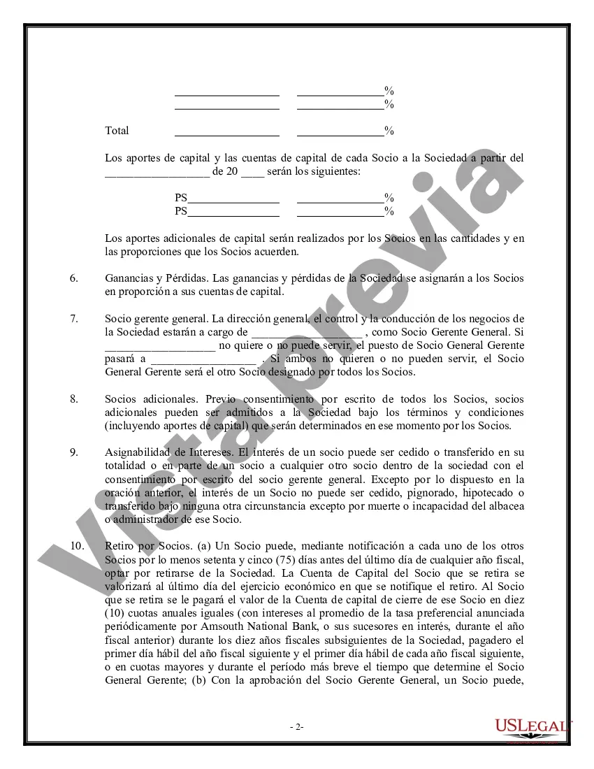 Preview Acuerdo de asociación simple