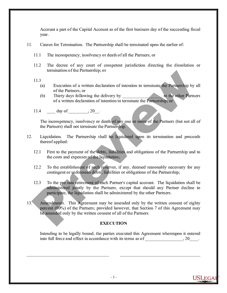 page 2 Simple Partnership Agreement preview