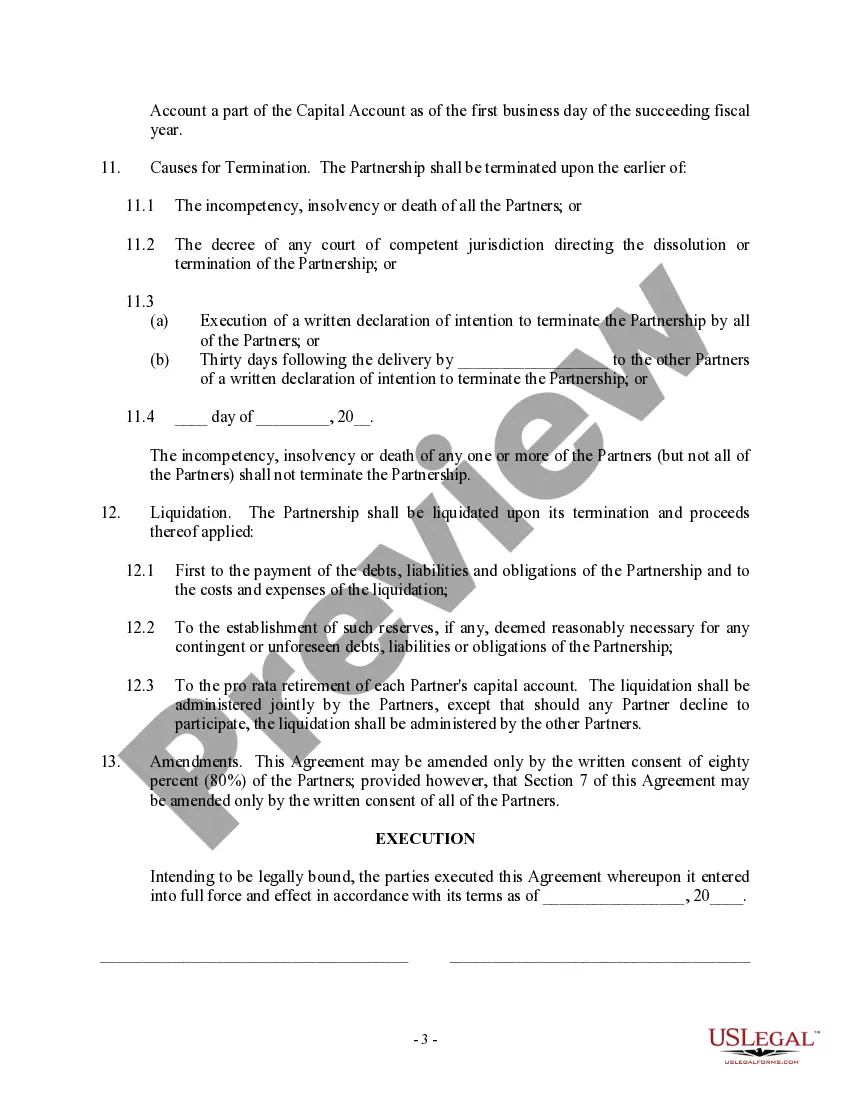 Preview Simple Partnership Agreement