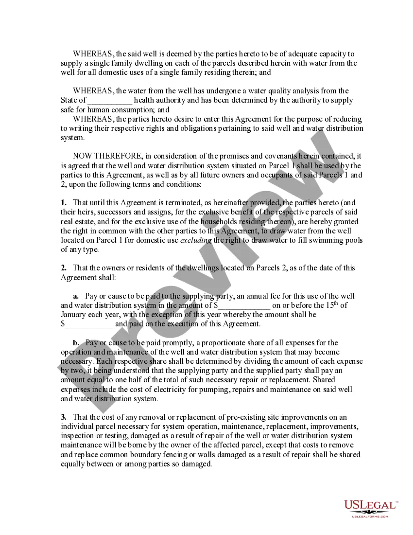 Get Shared Well Agreement for Car Preview Shared Well Agreement for Car