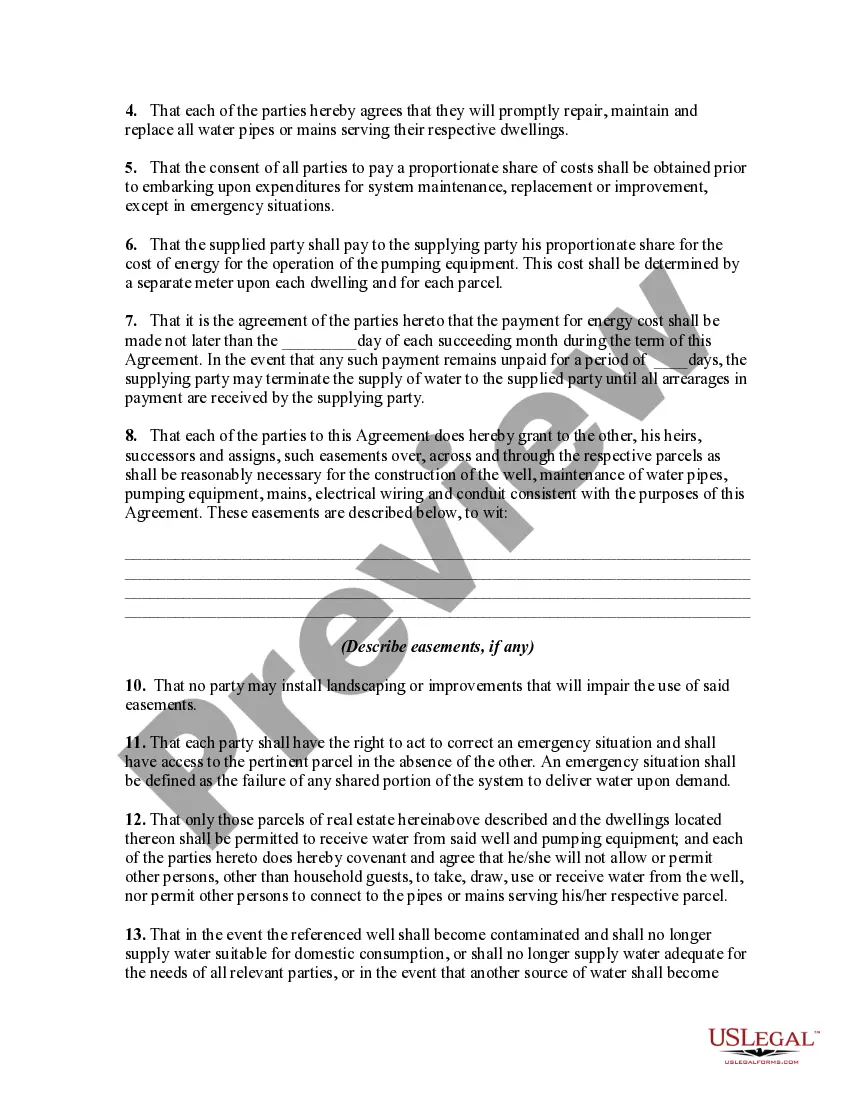 Get Shared Well Agreement for Car Preview Shared Well Agreement for Car
