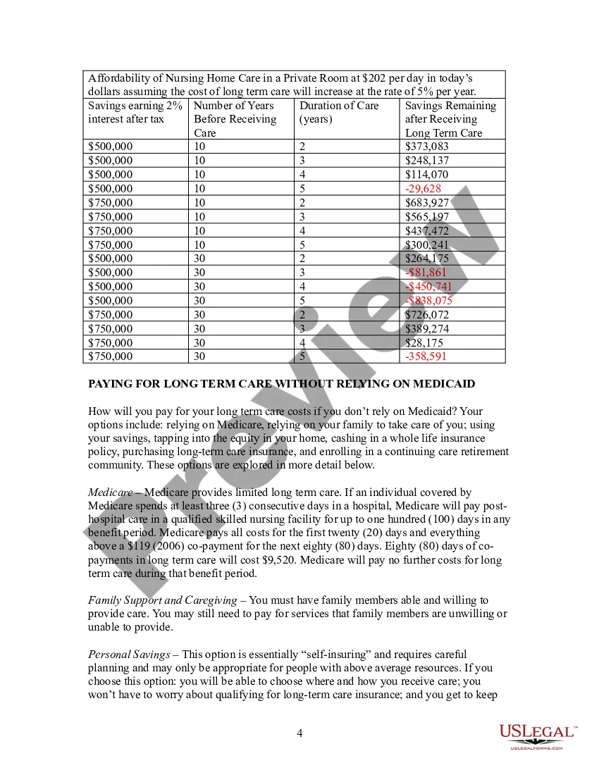 Preview Medicaid Long Term Care Handbook, Planner, and State Resource Guide