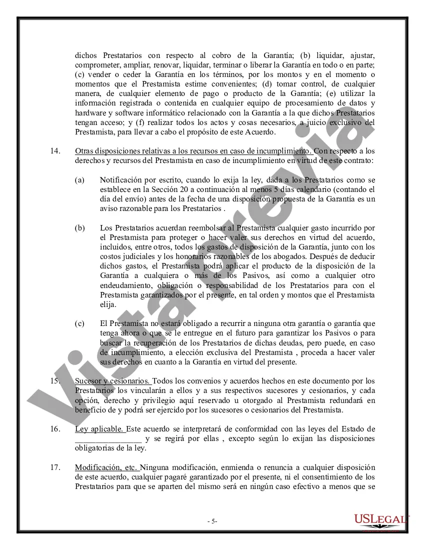 Preview Contrato de Garantía para Pagaré