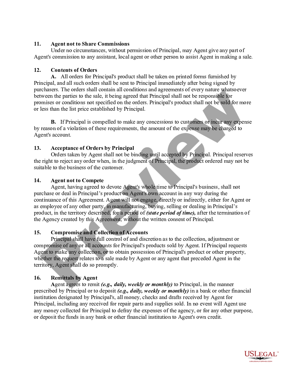 page 2 Agreement between General Sales Agent and Manufacturer preview