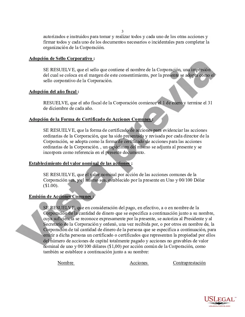 Preview Formulario de Resolución para Sociedad Anónima