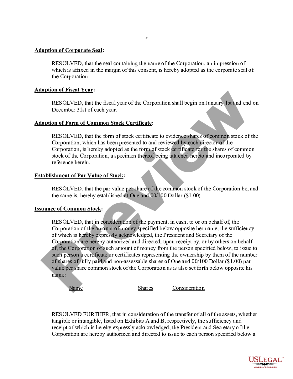 page 2 Resolution Form for Corporation preview