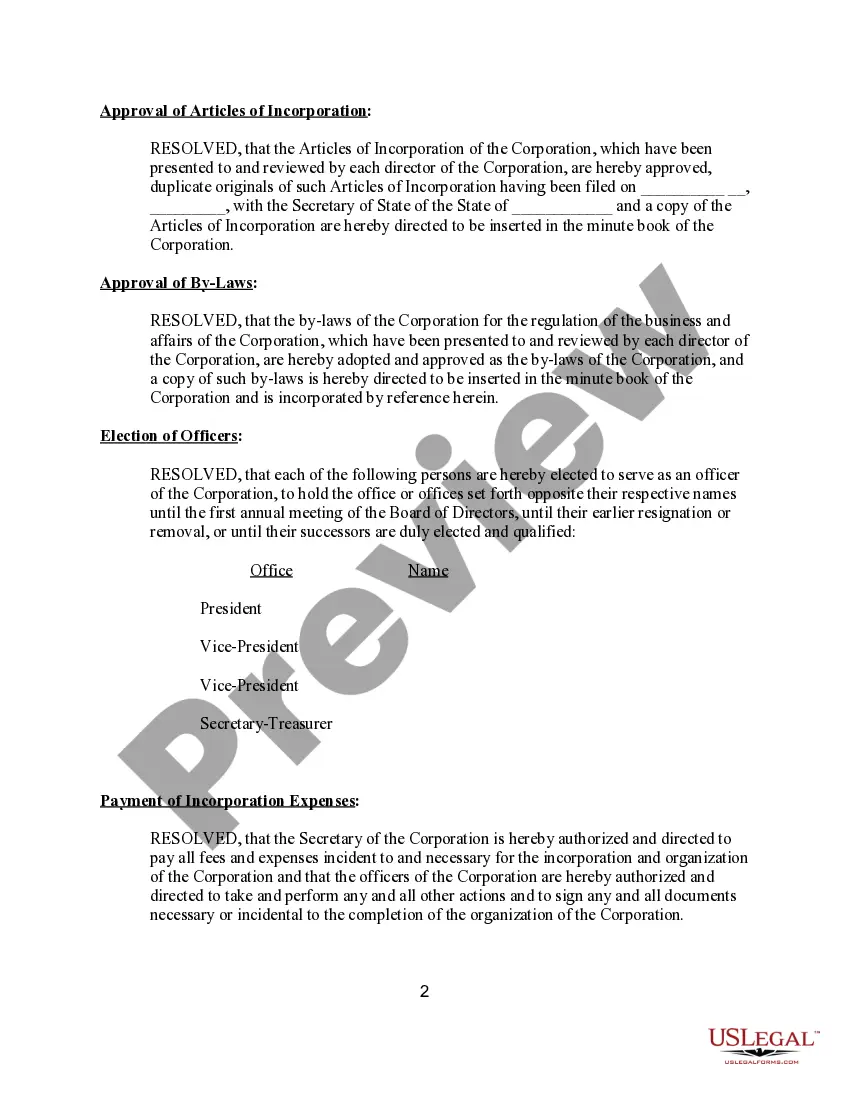 Get Resolution Form for Corporation Preview Resolution Form for Corporation