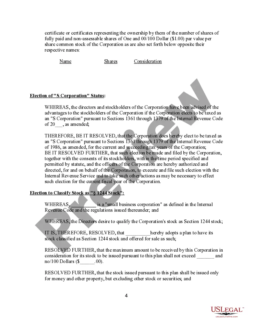 Get Resolution Form for Corporation Preview Resolution Form for Corporation