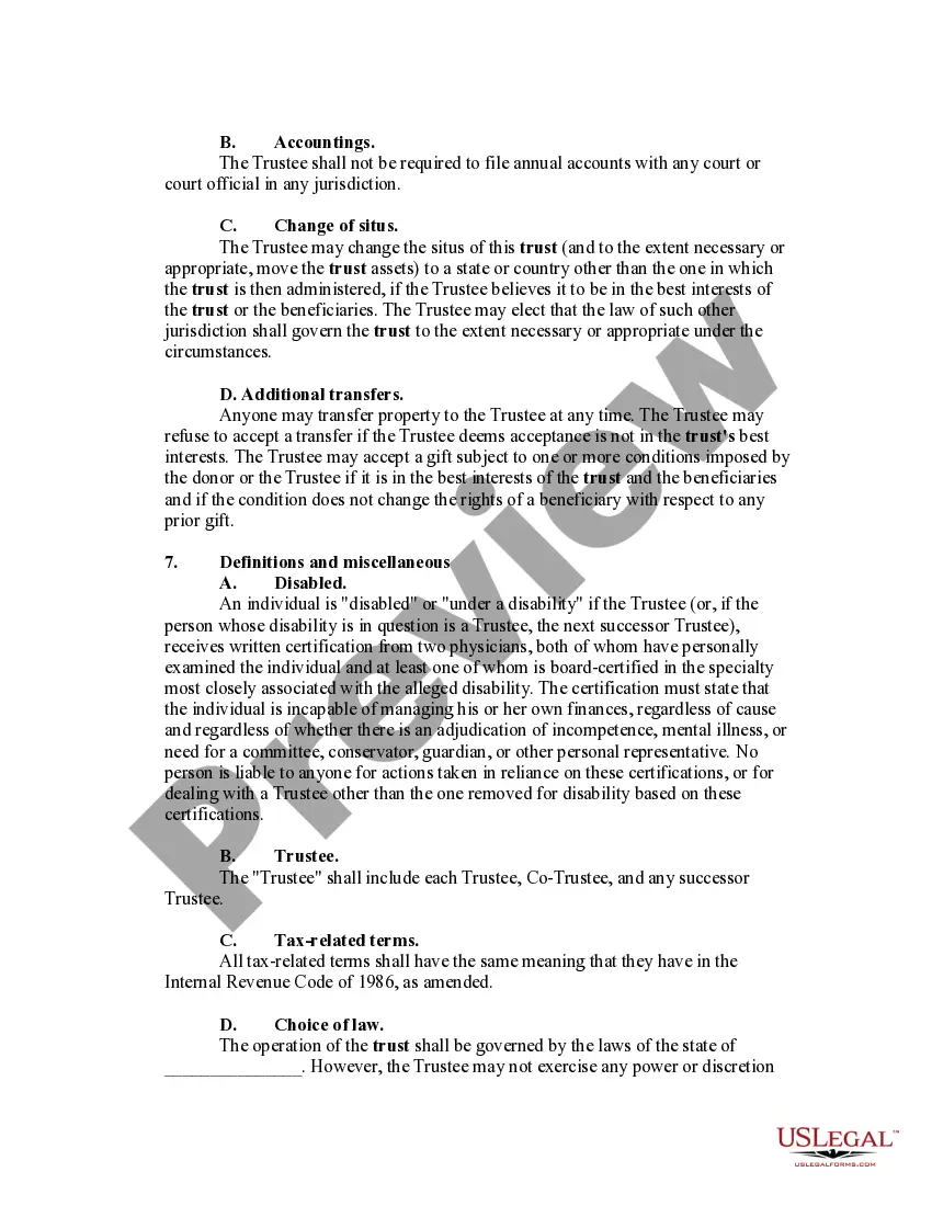 Get Charitable Remainder Inter Vivos Unitrust Agreement Preview Charitable Remainder Inter Vivos Unitrust Agreement