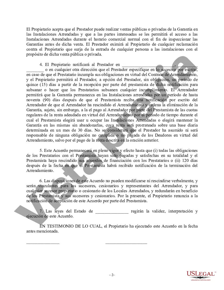 Preview Venta de negocio - Consentimiento del arrendador para la cesión del contrato de arrendamiento - Transacción de compra de activos