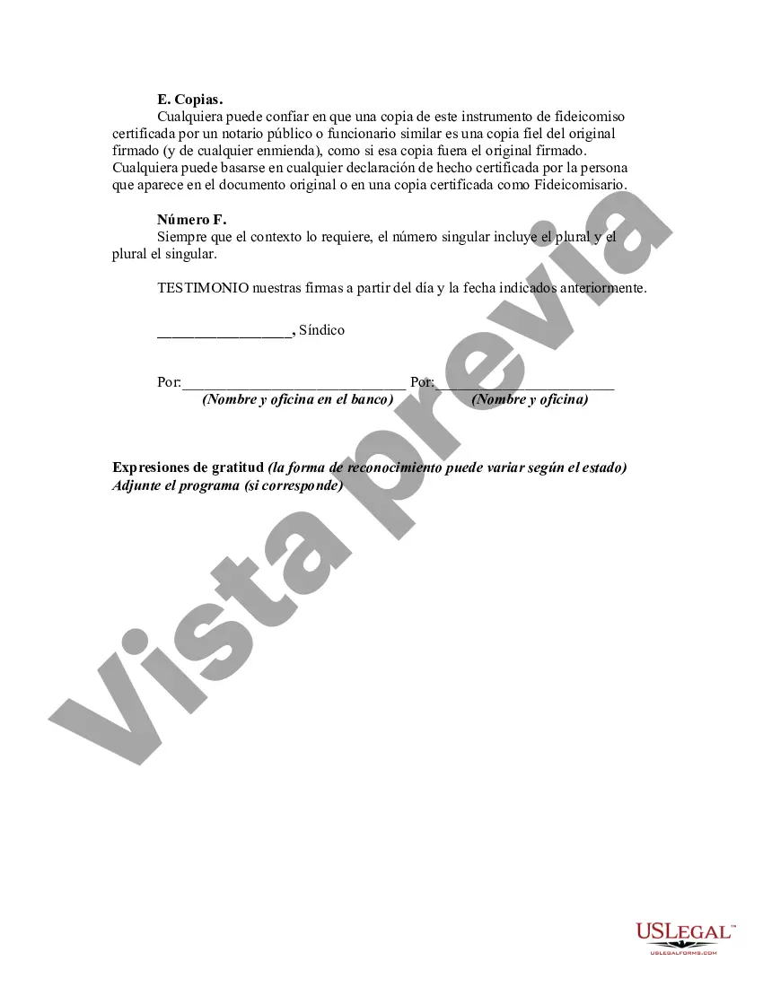 Get Fondo de ingresos mancomunados con declaración de fideicomiso por organización benéfica Preview Fondo de ingresos mancomunados con declaración de fideicomiso por organización benéfica