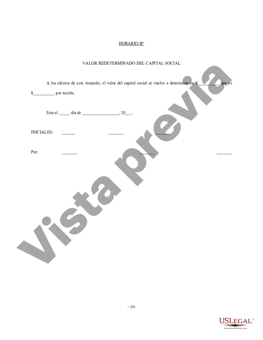 Preview Acuerdo de Retiro de Acciones