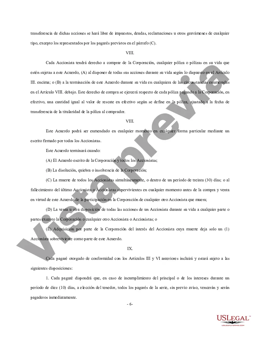 Preview Acuerdo de Retiro de Acciones