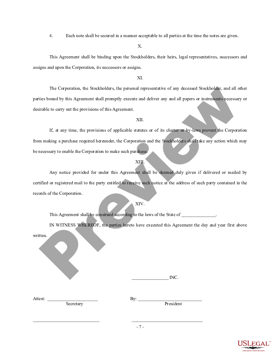 page 6 Stock Retirement Agreement preview