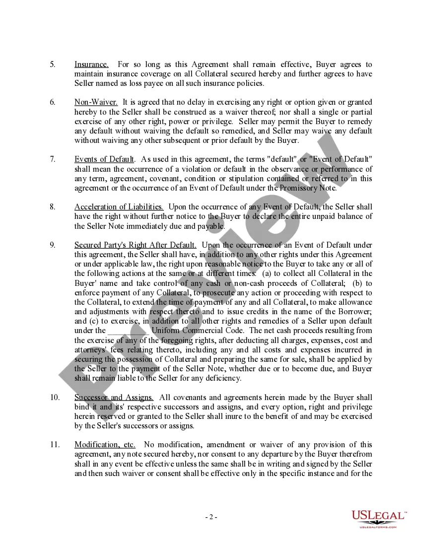 Get Security Agreement - Short Form Preview Security Agreement - Short Form