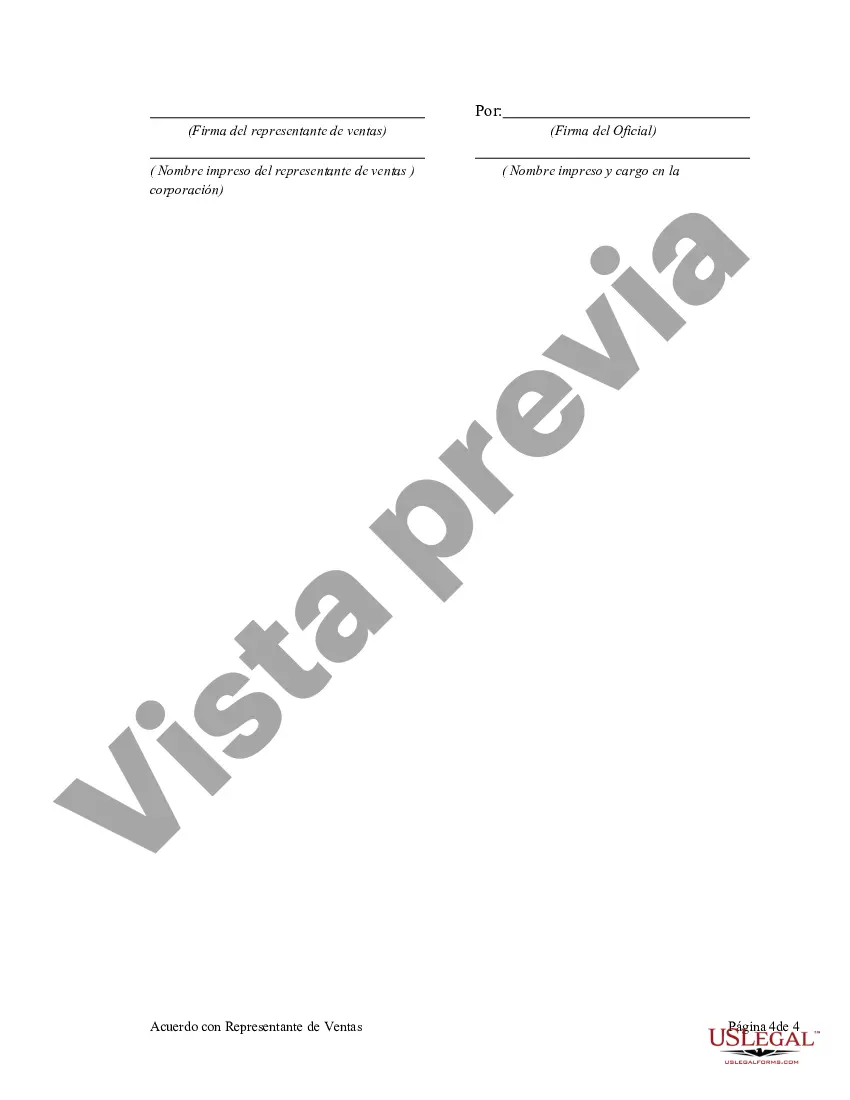 Preview Acuerdo con representante de ventas para vender publicidad y servicios relacionados