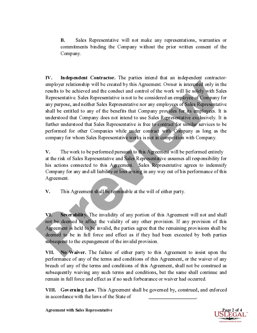 Get Agreement with Sales Representative to Sell Advertising and Related Services Preview Agreement with Sales Representative to Sell Advertising and Related Services