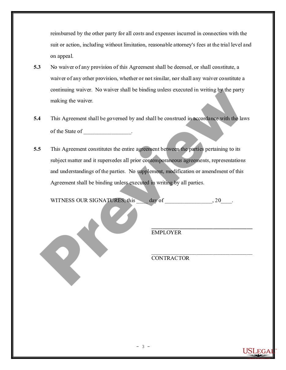 form Services Contract - Electrical preview
