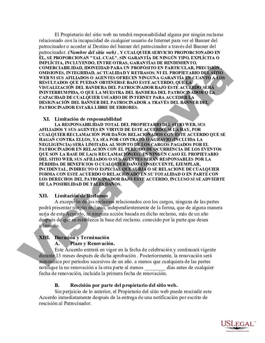 Preview Acuerdo entre el propietario del sitio web y el patrocinador