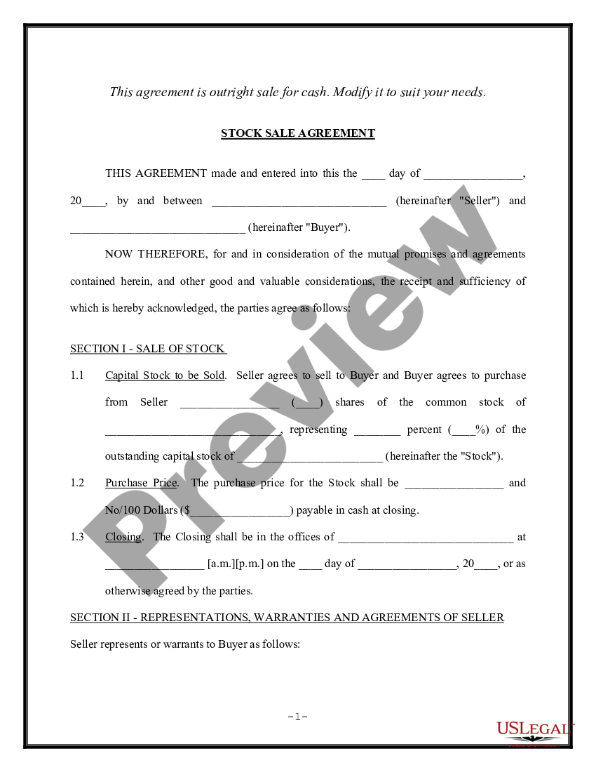 stock transfer agreement template