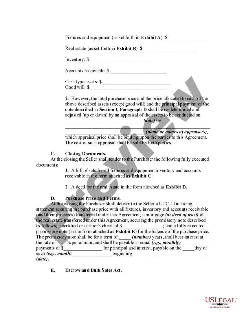 Get Agreement for Sale of Business by Sole Proprietorship with Seller to Finance Part of Purchase Price Preview Agreement for Sale of Business by Sole Proprietorship with Seller to Finance Part of Purchase Price