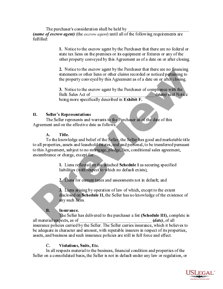 Get Agreement for Sale of Business by Sole Proprietorship with Seller to Finance Part of Purchase Price Preview Agreement for Sale of Business by Sole Proprietorship with Seller to Finance Part of Purchase Price