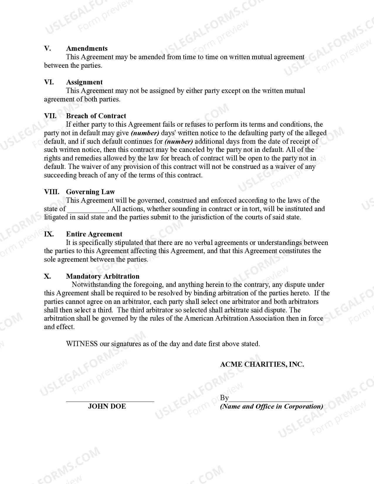 Preview Employment of Executive Director by a Nonprofit Corporation