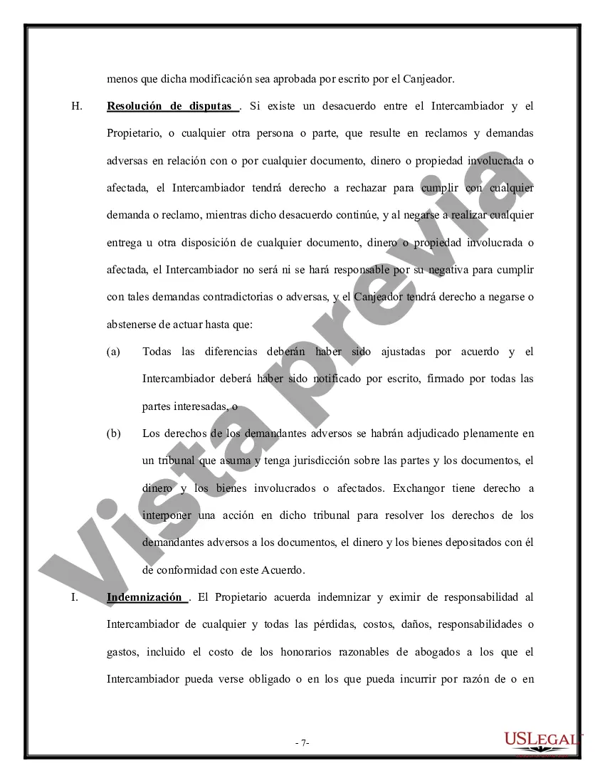 Preview Acuerdo de Intercambio Libre de Impuestos Sección 1031