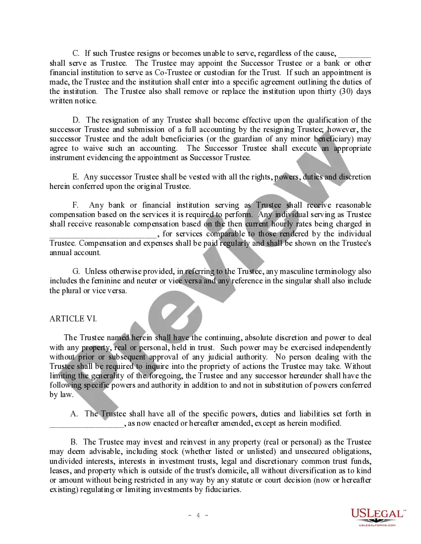 Get Revocable Trust Agreement - Grantor as Beneficiary Preview Revocable Trust Agreement - Grantor as Beneficiary
