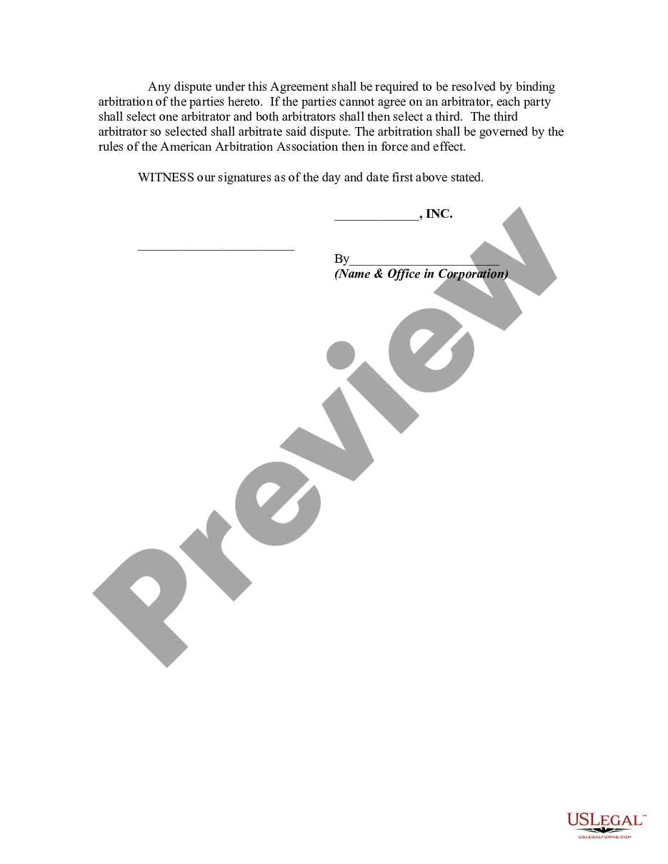 page 3 Employment Agreement between Sales Executive and Company preview