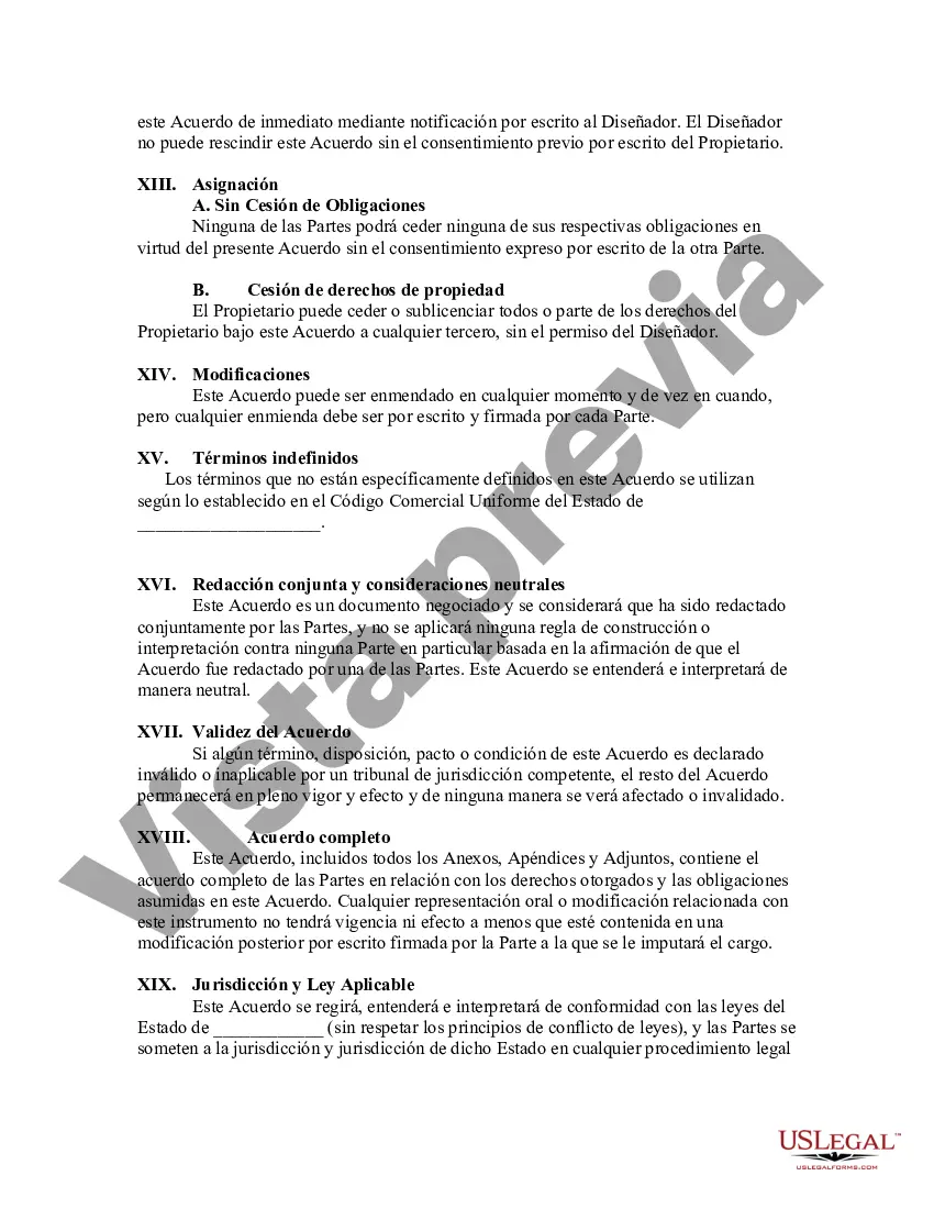 Preview Acuerdo para el Diseño de un Sitio Web