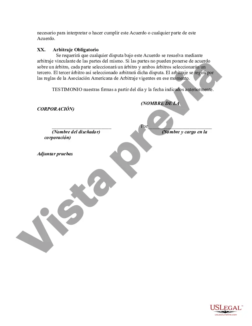 Preview Acuerdo para el Diseño de un Sitio Web